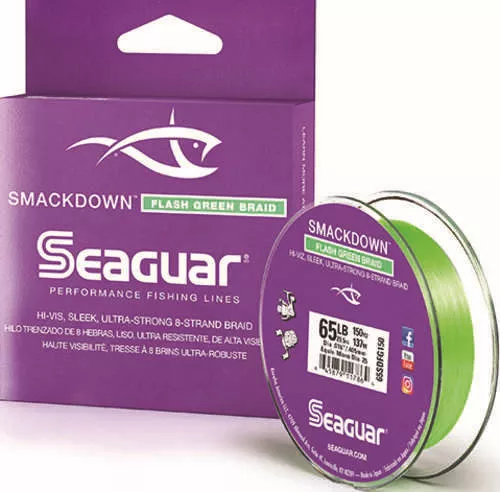 Smackdown Braid Line Flash Green 150yd Model: 65sdfg150