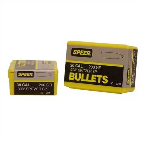 Speer 30 Caliber 200 Grains Spitzer SP (Per 50) 2211