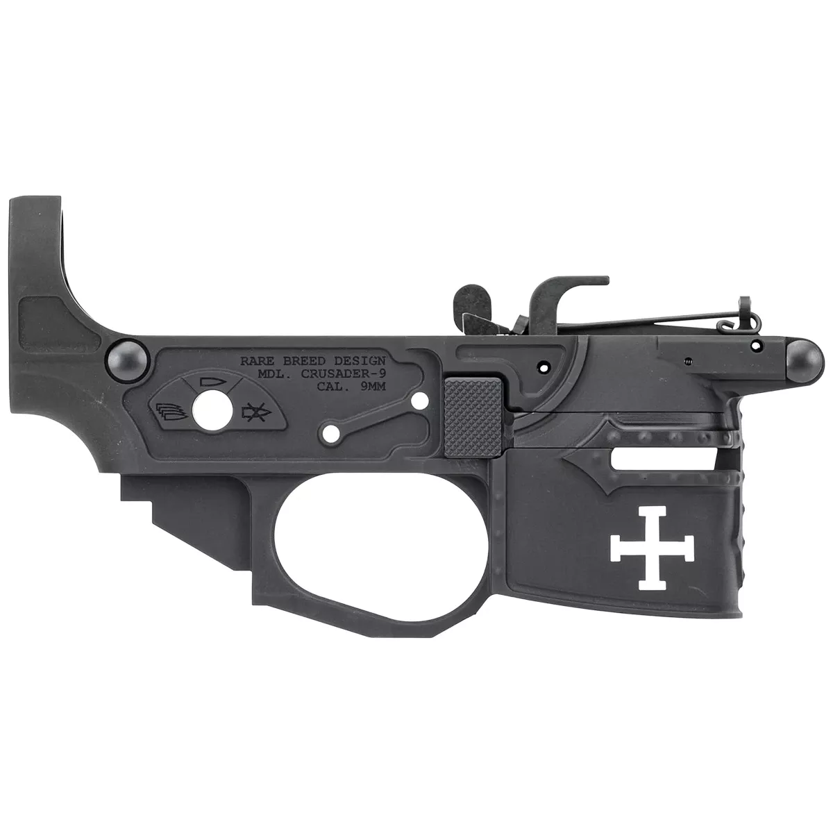 Spikes Tactical Rare Breed Crusader 9mm Stripped Lower Receiver AR-Platform