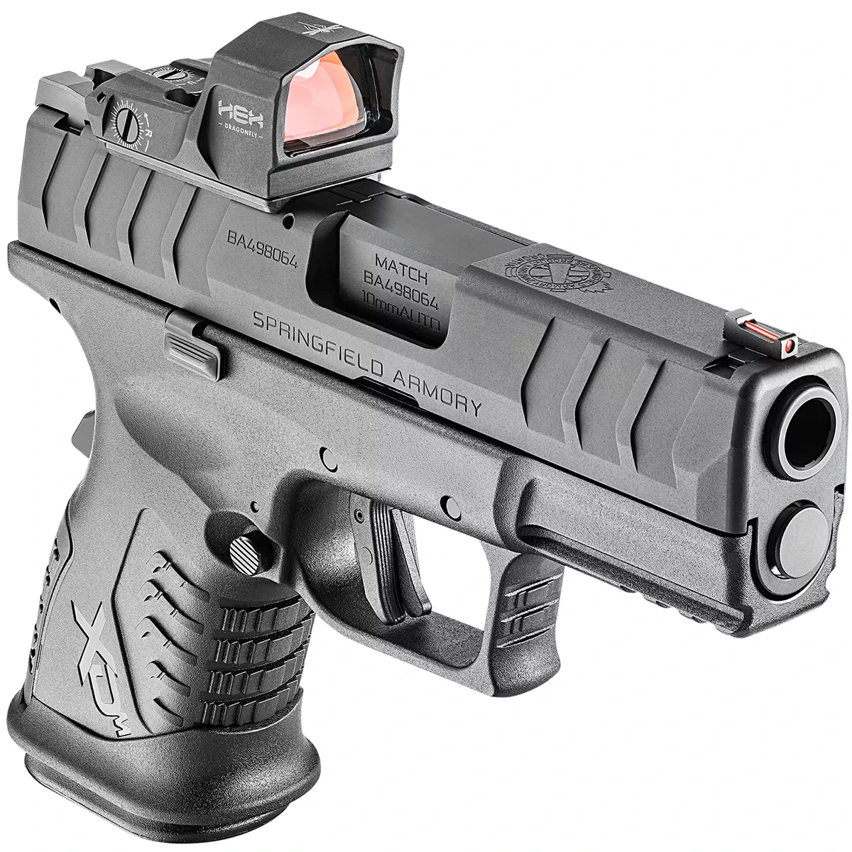 Springfield Armory XD-M Elite Compact OSP 10mm w/Hex Dragonfly Red Dot Handgun - XDME93810CBHCOSPD