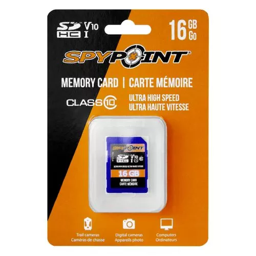 Spypoint SD16GB SD Memory Card SDHD UHS-1 16Gb