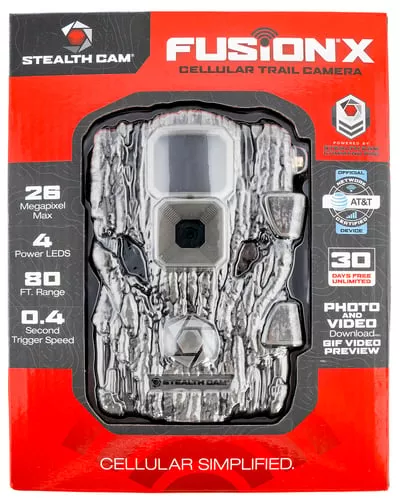 Stealth Cam STCFATWX Fusion XCamo Up to 32GB SD Card Memory Features Integrated Python Provision Lock Latch