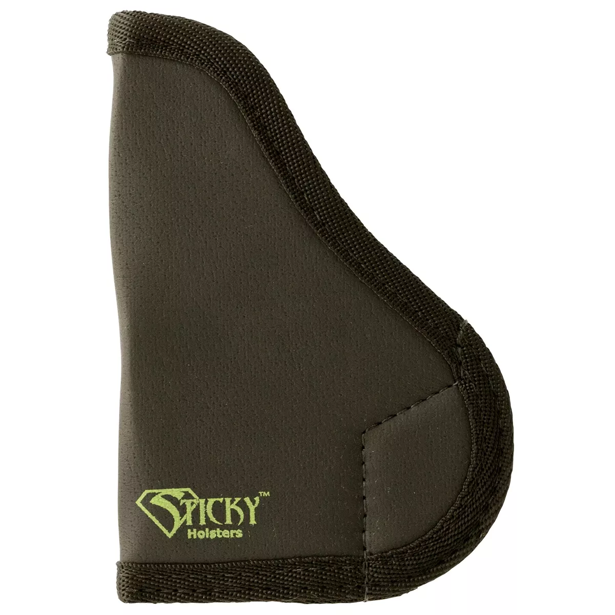 Sticky Holsters SM-1 black and green Inside the Waistband Holster with latex free rubber ambidextrous design andfits North American Arms Pug- SM1NAAPUG