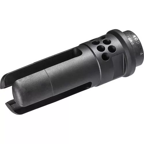 SureFire WARCOMP556M15X1 Warcomp 3-Prong Flash Hider M15x1 2.70" Black DLC Stainless Steel Ported for 5.56x45mm NATO HK 417