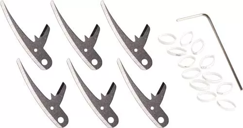 Swhacker Levi Morgan Curved Replacement Blades 125gr 2.5" Cut 6 Pack