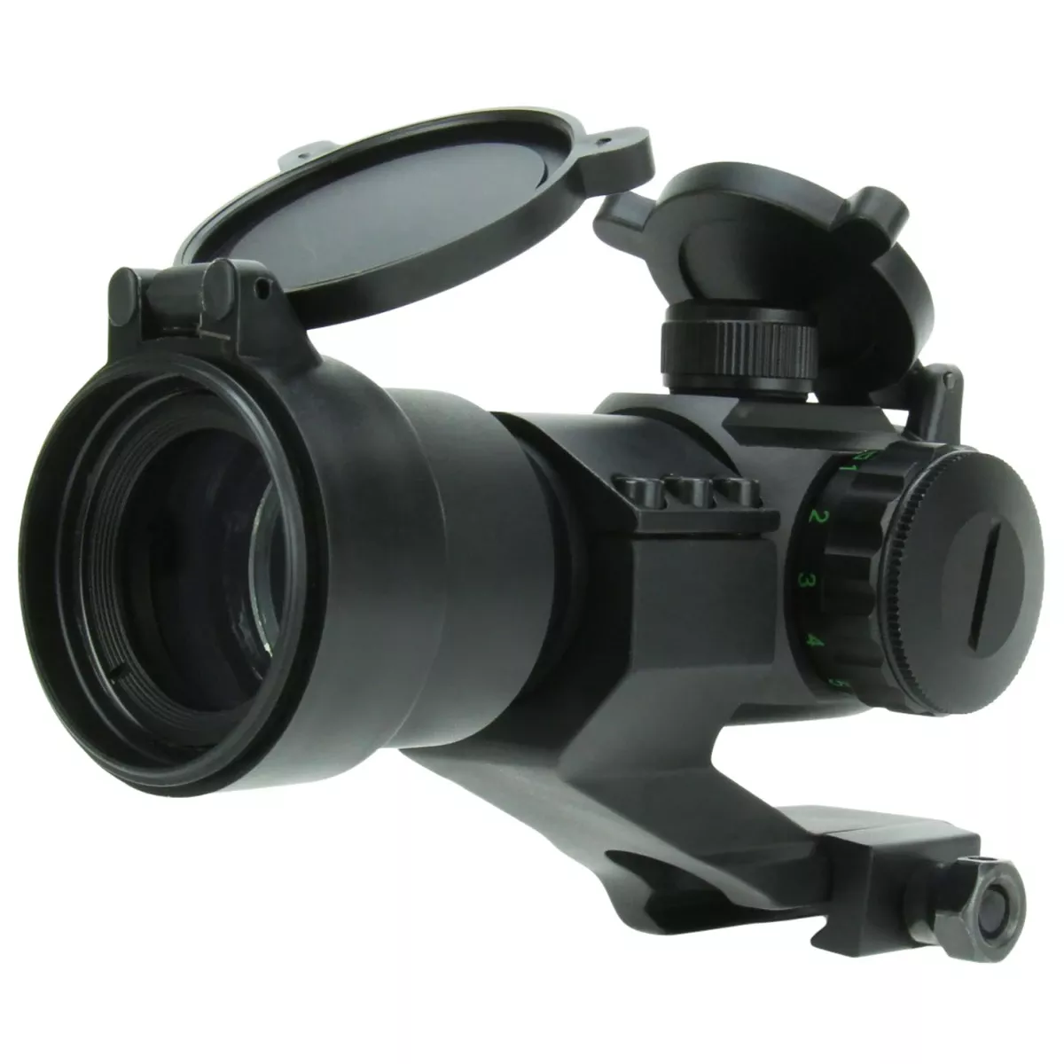 TacFire RD004 Red Dot Black Anodized 1x30mm 2MOA Red/Green Dual Illuminated Dot Reticle - RD004