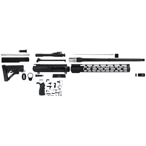 TacFire SSRK308LPK18BN AR Build Kit Rifle 308 Win AR-10 Black Nitride Aluminum 5/8"-24 tpi *Sports South Exclusive.