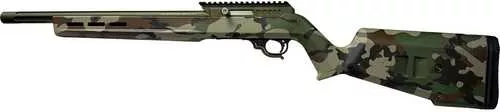 TacSol X-Ring VR Rifle .22 LR 10Rd Capacity 16.5" 1/2x28 Threaded Barrel Woodland Camo