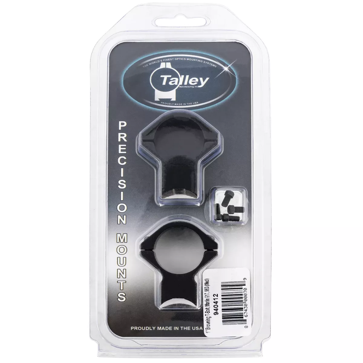 Talley Browning T-Bolt Scope Mount/Ring Combo, 1" Medium - 940412