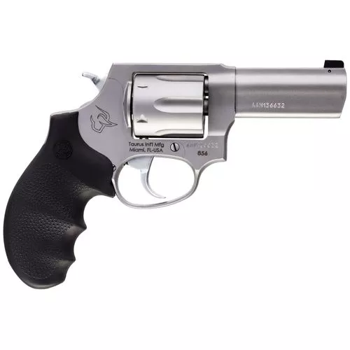Taurus 2-85639NS 856 Defender 38 Special +P 6rd 3.50" Matte Stainless Steel Black Hogue Rubber Grip 2