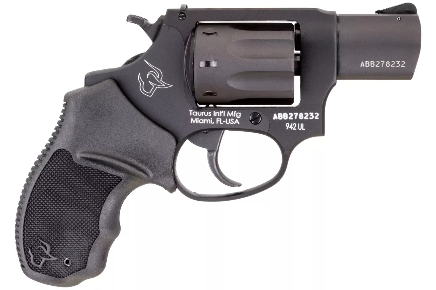Taurus 942 Ultra-Lite 22 LR 2" 8-Shot DA/SA Matte Black Revolver