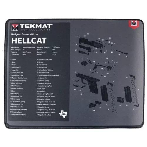 TekMat TEKR20HELLCAT Ultra Premium Cleaning MatSpringfield Hellcat Parts Diagram 15" x 20"