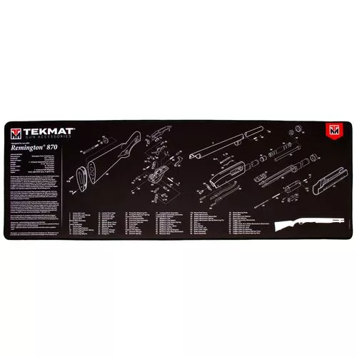 TekMat TEKR44REM870 Ultra Premium Cleaning MatRemington 870 Parts Diagram 15" x 44"