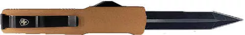 Templar Knife MAAB121 Premium Lightweight Folding Dagger Plain Black Oxide Stonewashed Powder Coated Powder Coated D2 St