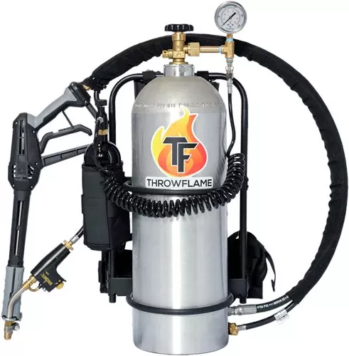 Throwflame X 15 Flamethrower 50ft Range 3.3 Gallon - Brushed Aluminum