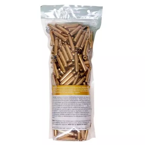 TOP BRASS LLC 8B65CRDMY-250 Premium Reconditioned Unprimed 6.5 Creedmoor Brass 250 Per Bag