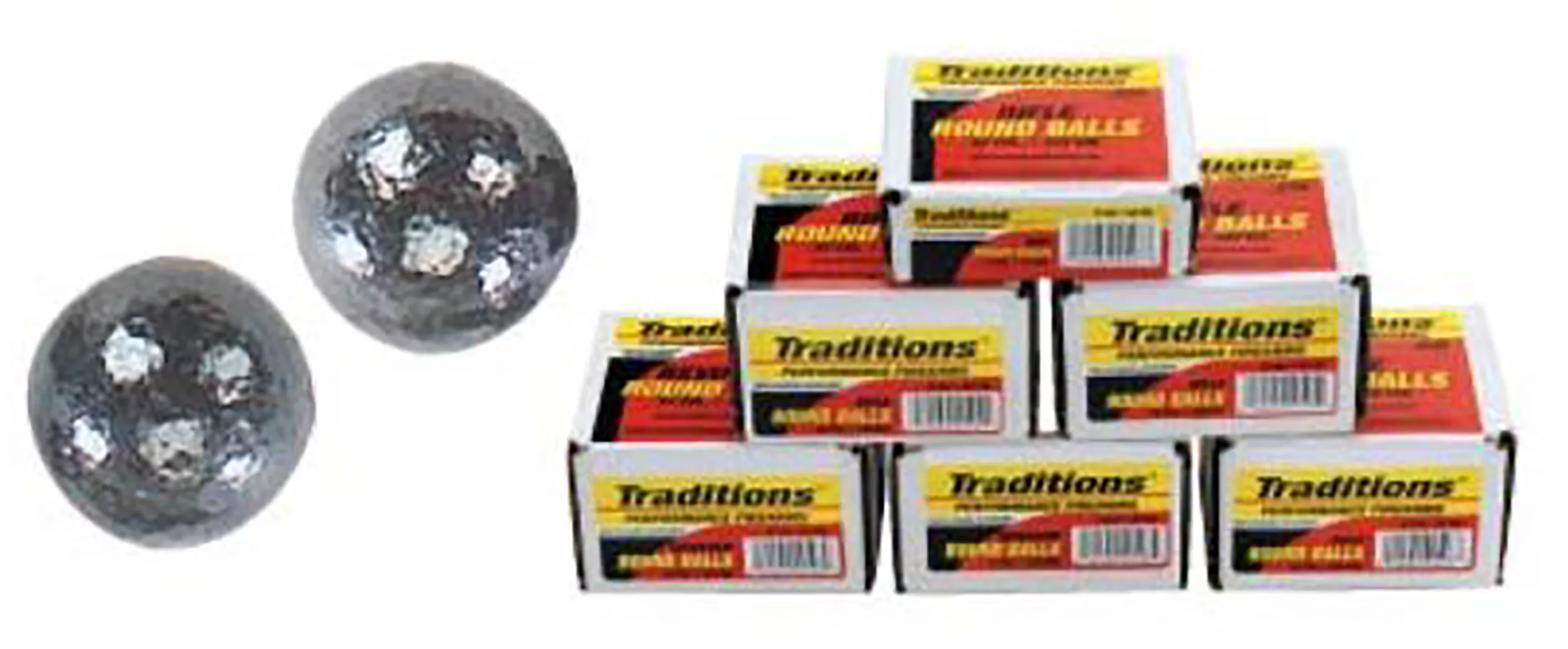 Traditions A1644 Rifle Round Balls50Cal Lead Ball 177gr 100/Box
