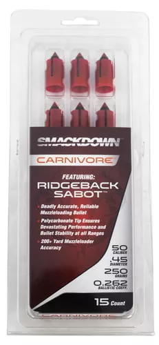 Traditions A2007 Smackdown Carnivore Bullets 250grain/50