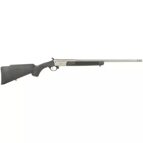 Traditions CR351130L Outfitter G3 350 Legend 1rd 22", Stainless Cerakote Barrel/Rec, Black Synthetic Stock, Muzzle Brake