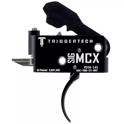 TriggerTech ARCTBB25NNF AdaptableSig MCX Black PVD Two-Stage Flat 2.50-5 lbs