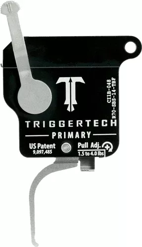 TriggerTech Primary Remington 700 Single-Stage Flat Trigger 1.5-4 lb w/ Bolt Release - Right Hand - Stainless/Black