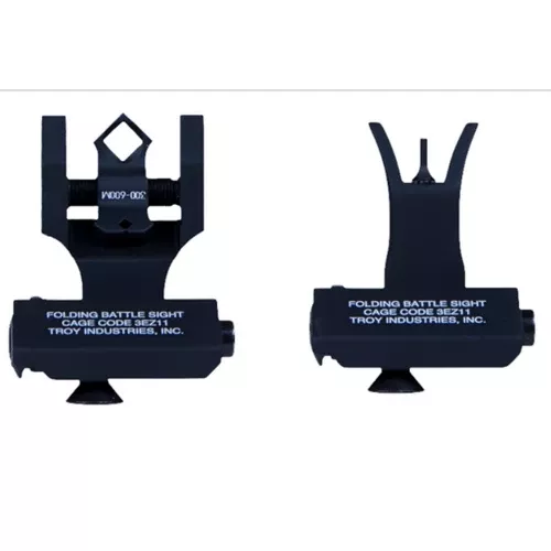 Troy Industries 45 Degree BattleSight Offset Set M4 Front, Dioptic Rear Black for M4, M16