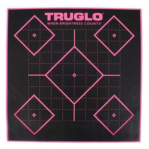 Truglo 5 Diamond Target 12x12 Pink (Per 6) TG14P6