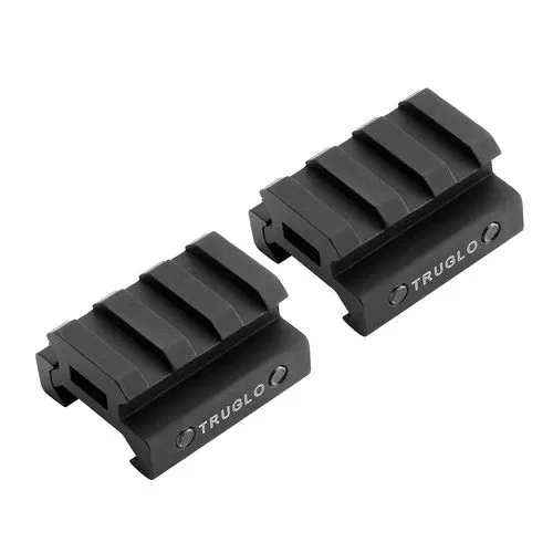 TruGlo TG-8972B Riser MountBlack Hardcoat Anodized AR-Platform Picatinny Rail