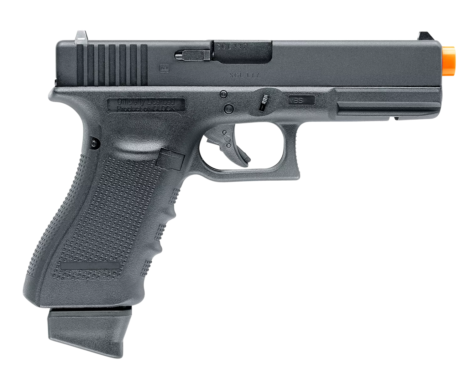 Umarex 2276318 G17 Gen4 Airsoft Pistol CO2 6mm 23+1 Black Polymer Frame & Grips, Compatible With Most Glock 17 Holsters, Accessories & Gear