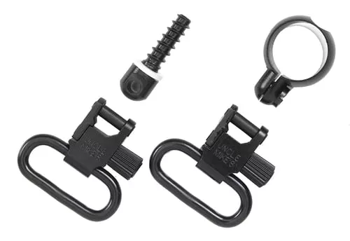Uncle Mikes 13312 Full Band Swivel Set Quick Detach 115 CF Blued 1.25" Loop for Lever Action Winchester & Marlin