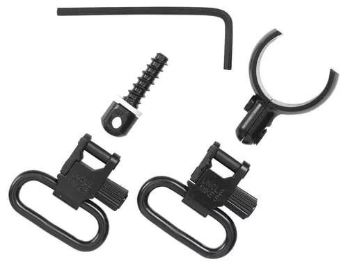 Uncle Mikes 15922 Magnum Band Swivel Set Quick Detach 115 SG-12 Blued 1" Loop for Winchester 101/201 12 Gauge O/U Shotgun