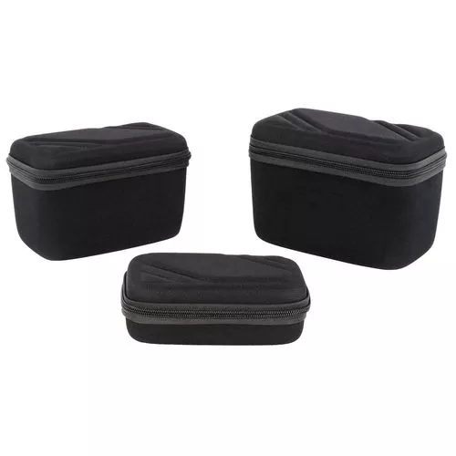 US PeaceKeeper P25020 Gear/Ammo CaseBlack EVA Denier Nylon (Set of 3) 8" W x 4.50" H x 5.25" D , 7.5" W x 4" H x 4.75" D , 7" W x 4" H x 2.25" D