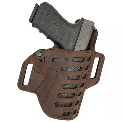 Versacarry C22131 CompoundDistressed Brown Buffalo Leather OWB Most SubCompact Right Hand