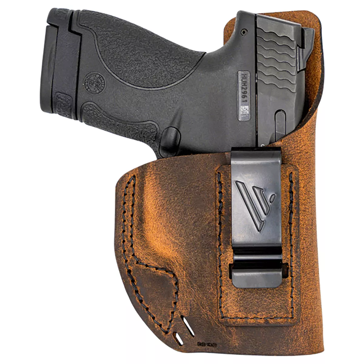 Versacarry ElementIWB Size 04 Brown Leather Belt Clip Holster - 32104