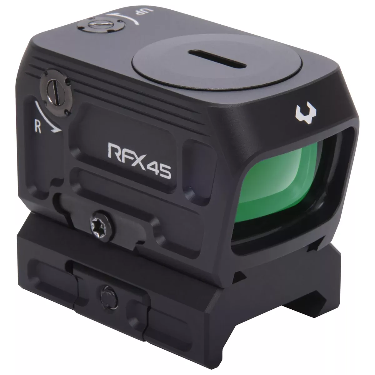 Viridian RFX45 Closed Emitter Green Dot Sight, Black, 24x15.5mm, 5 MOA Green Dot - 9810058