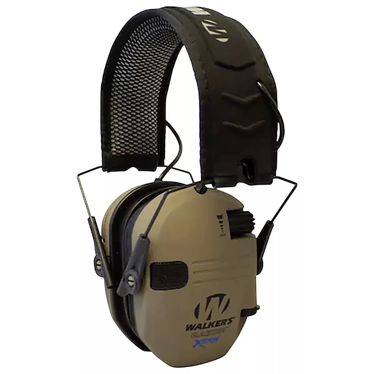 Walker's Razor X-TRM Digital Electronic Muff 21 dB Over the Head Flat Dark Earth Polymer