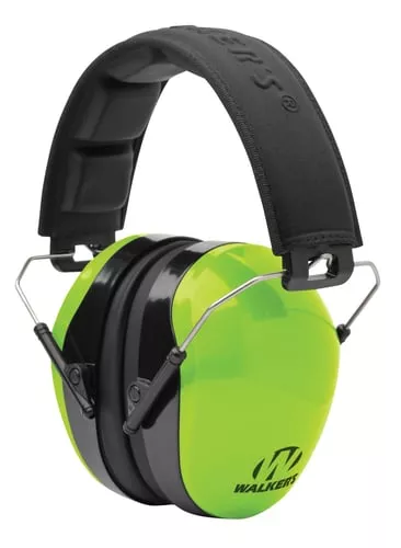 Walkers GWPDCPMHVG Advanced Protection Passive Muff 26 dB Over the Head Lime Green/Black Polymer