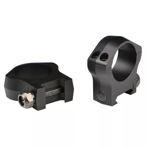 Warne 7202M Mountain Tech Scope Ring Set Picatinny/Weaver Fixed 1" High Black Anodized