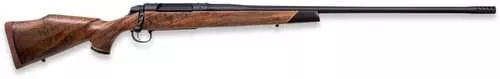 Weatherby 307 Adventure SD Full Size 338 Weatherby RPM 4+1 24" + 2" Graphite Black Cerakote Fluted Threaded Barrel, Graphite Black Cerakote Stainless Steel Receiver Drilled & Tapped Receiver, Walnut Fixed Wood Stock, Right Hand