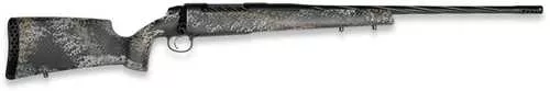Weatherby 307 Alpine ST 300 WBY Mag 3+1 24" Graphite Black Cerakote Spiral Fluted Threaded Barrel, Steel Drilled & Tapped Receiver, Carbon Fiber w/Gray, Light Gray & Gold Sponge Accents Fixed Peak 44 Bastion Carbon Fiber Stock, Right Hand