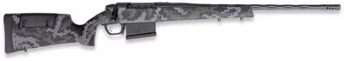 Weatherby 307 Range XP 2.0 338 WEATHERBY RPM 5+1 24" Graphite Black Cerakote Threaded Barrel & Steel Drilled & Tapped Receiver, Black w/Gray & Green Sponge Accents, Adj Cheek Piece & LOP Synthetic Stock