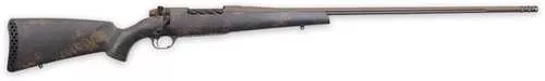 Weatherby Mark V Backcountry 2.0 25 Creedmoor 4+1 22" Patriot Brown Cerakote Fluted Threaded Barrel, Steel Drilled & Tapped Receiver, Carbon Fiber w/Brown & Dark Green Sponge Accents Fixed Peak 44 Blacktooth Stock, Right Hand
