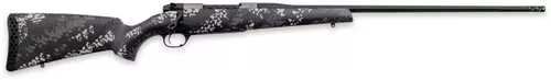 Weatherby Mark V Backcountry 2.0 Ti 25 Creedmoor 4+1 22" Graphite Black Cerakote Fluted Threaded Barrel, Titanium Drilled & Tapped Receiver, Carbon Fiber w/Gray & White Sponge Accents Fixed Peak 44 Blacktooth Stock, Right Hand