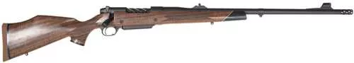 Weatherby Mark V Frontier Full Size 300 WBY Mag 3+1 24" + 2" Graphite Black Cerakote Threaded Barrel, Graphite Black Cerakote Steel Drilled & Tapped Receiver, Oiled Walnut Monte Carlo Stock