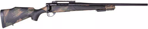 Weatherby Vanguard Black Hills Full Size 350 Legend 5+1 22" Matte Blued Heavy Threaded Barrel & Receiver w/Picatinny Rail, Arca Adapter/Picatinny Rail Forend, Black w/Green & Tan Accents Peak 44 Monte Carlo Polymer Stock