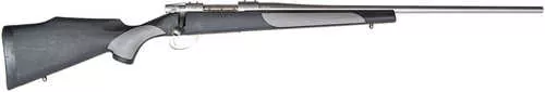 Weatherby Vanguard Weatherguard Full Size 6.5 PRC 3+1 24" Satin Threaded Barrel, Satin Stainless Steel Drilled & Tapped Receiver, Black/Gray Weatherguard Stock