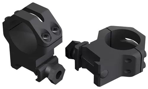 Weaver Mounts 48360 Four-Hole Skeleton RingsMatte Black 1" Medium