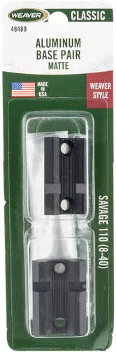 Weaver Mounts Side Savage 110 8-40 Detachable Matte Black