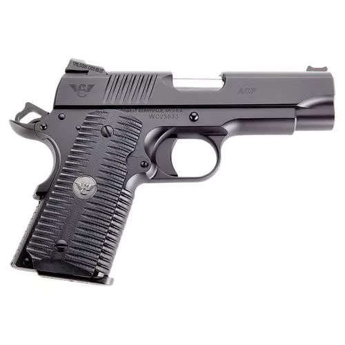 Wilson Combat ACPCP9 ACP Compact SAO 9mm Luger 4" 8+1 Black Armor-Tuff Carbon Steel Black G10 Eagle Claw Grip