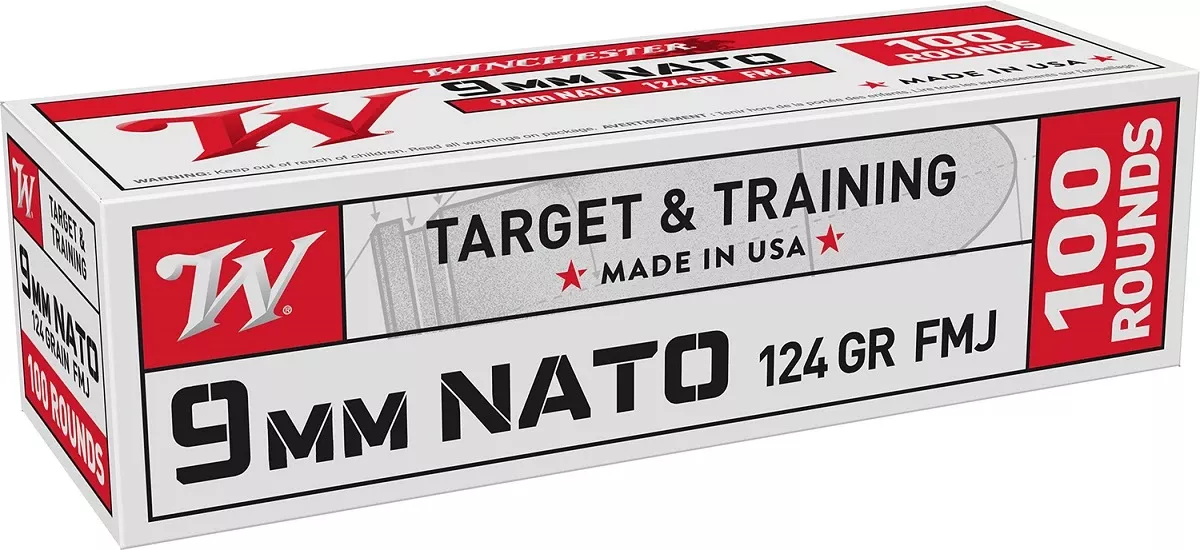 Winchester Ammo 9mm 124 gr Full Metal Jacket - W9NATOVP